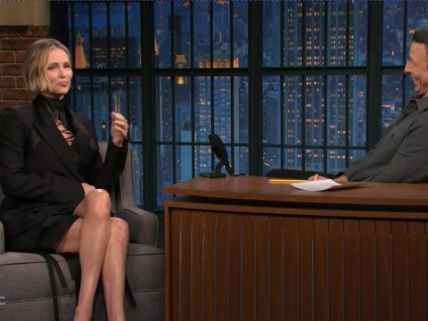 Charlize Theron SEXY Black Dress Nice Leg (27)
