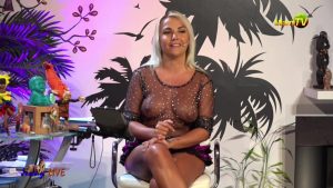 Jenny Scordamaglia SEE THRU TOP and MINI SKIRT HOT 000010